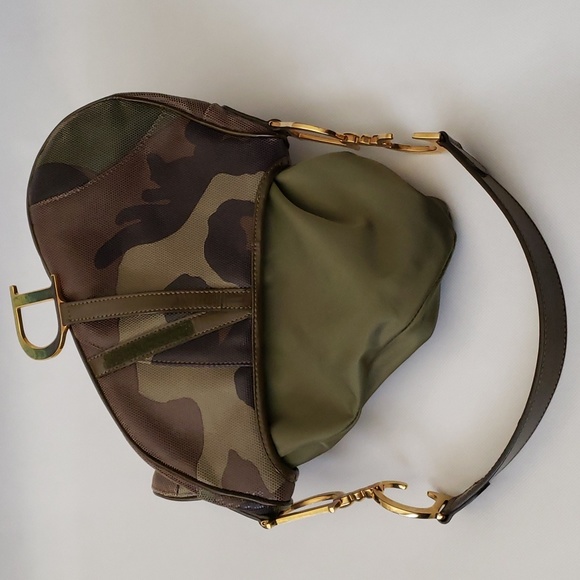 Y2K Rare Dior Camouflage Saddlebag - Picture 13 of 16